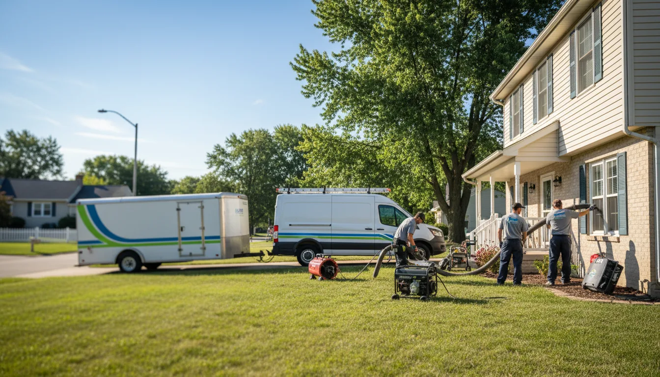 Flooded Basement Restoration And Cleanup With Repair in Blissfield, OH near me